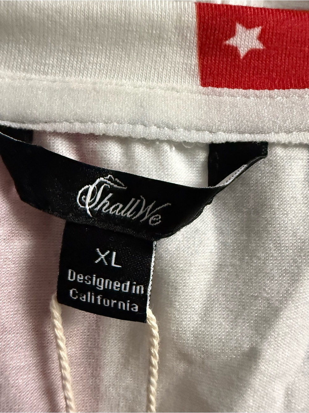 🆕 ShallWe American Independence Day patriotic v-neck long sleeve top size XL - Picture 5 of 10
